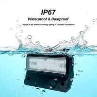 Luz para Toldo de Autocaravana, 8W, Color Ajustable, Regulable, IP67, Impermeable, para Caravana, Autocaravana
