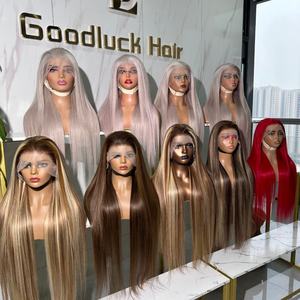 วิกผมยาวตรงแบบ<span class=keywords><strong>ผม</strong></span>แท้  แบบผูกเชือกด้านหน้า 13x6 HD  วิกผมแบบเต็มศีรษะ  <span class=keywords><strong>ผม</strong></span>เปรูแท้  ไฮไลท์สี 613  วิกแบบไม่ต้องใช้กาว - Product Image 3
