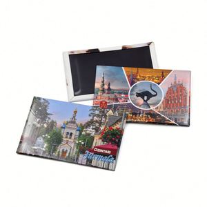 New Hot Selling Products Custom Refrigerator Souvenir Gift Riga Latvia Scenery Tin <b>Fridge</b> Magnet - Product Image 5