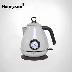 HS-1701 Vintage 1.7L <strong>Pyramid</strong> Electric Water <strong>Kettle</strong> 2200W Fast Boiling Stainless Steel Illuminated Indicator Car Hotel Use - Product Image 1