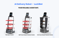 Robot de livraison alimentaire commercial autonome intelligent pour hôtels, restaurants et services extérieurs, moteur 50 kg, autre machine minière