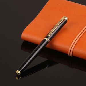Pluma Estilográfica de Metal Negra Clásica de Lujo, Más Vendida, con Grabado de Logotipo Profesional Personalizado para Papelería de Oficina - Product Image 2