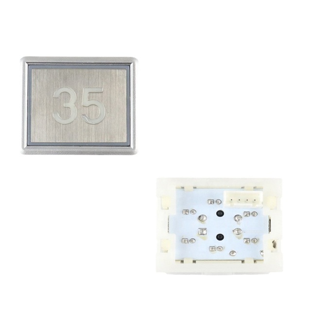 Elevator Parts Elevator Push Button MTD182 24V Size 39*33mm