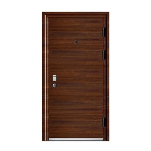 Puertas Reforzadas Modernas a <span class=keywords><strong>Precio</strong></span> de Mayoreo, Puertas de Acero Laminado en Frío de Estilo Contemporáneo para Edificios Residenciales - Product Image 2