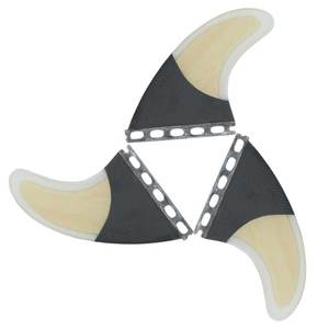 Futures Fins <span class=keywords><strong>2</strong></span> Side + <span class=keywords><strong>1</strong></span> Middle Thruster Surf Board Surfboard <span class=keywords><strong>Fin</strong></span> Set Fibra de vidrio + Bambú + Carbono - Product Image 5