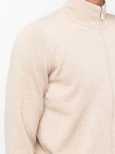 Suéter de lana suelto deportivo con cremallera de Cachemira personalizado cárdigan de talla grande suéter de punto para hombre - Product Image 4