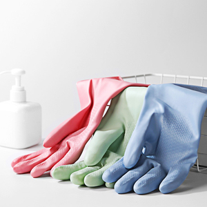 家用厨房洗碗清洗手套防水长袖橡胶乳胶手套