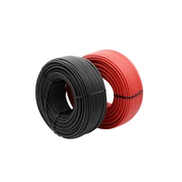 Cable de Energía Solar Fotovoltaica PNTECH PV1-F de Bajo Voltaje XLPO, Cobre Estañado Libre de Oxígeno, 1x4mm2, CC 1000V, Impermeable y Resistente a los Rayos UV