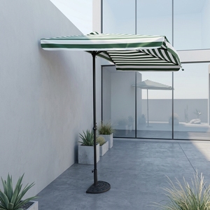 Garden Half <b>Square</b> Stainless Steel <b>Frame</b> Polyester Canopy Outdoor Umbrella - Product Image 1