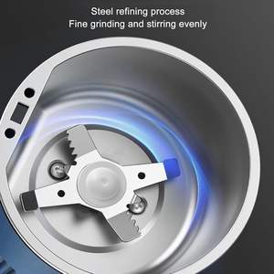 Molino Eléctrico Portátil Pequeño de Acero Inoxidable de Alta Calidad, 220v 300w, Azul, para Quinoa, Trigo, Arroz y Soya - Product Image 2