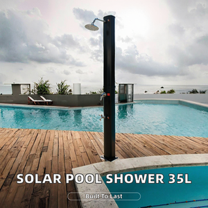 <span class=keywords><strong>Douche</strong></span> <span class=keywords><strong>solaire</strong></span> octogonale en PVC de 35 L <span class=keywords><strong>avec</strong></span> rinçage des pieds |   <span class=keywords><strong>Douche</strong></span> extérieure pour utilisation au bord de la piscine |   Aucune électricité requise - Product Image 2