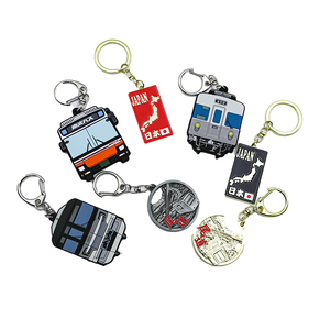 Llavero de metal personalizado con esmalte duro, impreso con UV, diseño de tren, ferrocarril, locomotora, recuerdo de aniversario - Product Image 3