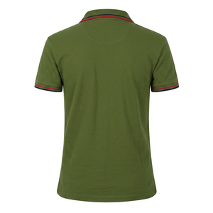 Polo à manches courtes brodé avec logo personnalisé, vente en gros, respirant, uni, décontracté, pour hommes et femmes, séchage rapide, polyester et coton - Product Image 4