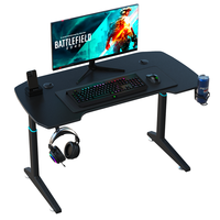 Bureau de jeu moderne Wquantum en acier inoxydable, réglable en hauteur, pour une utilisation à domicile ou au bureau