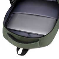 Sac à dos en polyester Oxford imperméable de grande capacité pour hommes Sac de voyage décontracté au design simple fermeture éclair personnalisée pour junior/senior