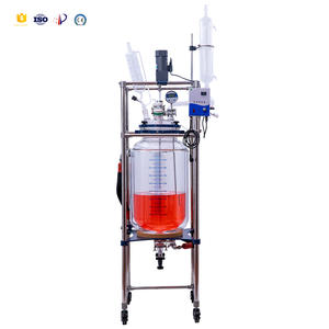 Reator De Vidro De Alta Qualidade Personalizado Preço 1L/5L/10L/30L/50L/80L/100L/150L/200L Reator Forrado De Vidro para a Indústria Química - Product Image 6