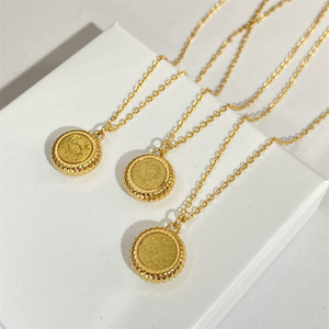 Colgante de astrología del horóscopo para mujer, cadena de clavícula de acero inoxidable, oro Pvd lleno de 12 Zodíaco, joyería <span class=keywords><strong>2022</strong></span> Ins - Product Image 4