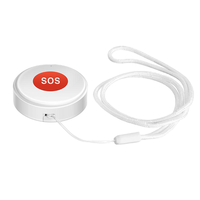 Bouton d'urgence SOS intelligent Tuya WiFi, contrôlé par application, interrupteur d'alarme de sécurité domestique, autonomie de 4 mois, pour personnes âgées et enfants, en plastique