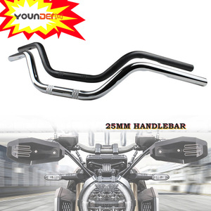 YOUNDERM Manubrio per <span class=keywords><strong>Moto</strong></span> Stile Retrò 71CM 25mm, Manubri <span class=keywords><strong>Vintage</strong></span> con Impugnature per Davidson - Product Image 2