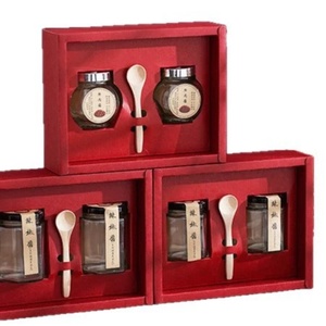 Custom Logo Red Kraft Paper Chili Beef Sauce <b>Gift</b> <b>Box</b> Wholesale - Product Image 1