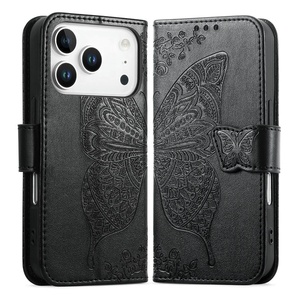 Funda Cartera Tipo Folio <span class=keywords><strong>para</strong></span> iPhone 18 17 Pro Max, con Ranuras <span class=keywords><strong>para</strong></span> Tarjetas de Crédito, Diseño de Mariposa, en Cuero PU, <span class=keywords><strong>para</strong></span> <span class=keywords><strong>Mujer</strong></span> - Product Image 2