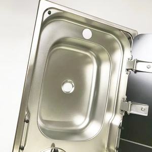 Estufa de gas RV Estufa de gas para yate con cubierta de vidrio Remolque RV 304 Fregadero de lavado de acero inoxidable - Product Image 3