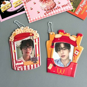 Design créatif puces en PVC porte-cartes <span class=keywords><strong>pop</strong></span>-<span class=keywords><strong>corn</strong></span> KPOP Idol 3 pouces étui à cartes photo sac pendentifs - Product Image 5