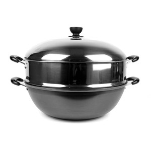 <span class=keywords><strong>Wok</strong></span> de Chef chinois en fonte antirouille, poêle à frire 40 Cm à Double poignée - Product Image 1