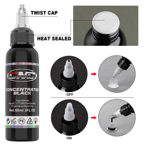 Meilleur logo OEM Kit d'encres de tatouage à pigment de tatouage dynamique triple noir pour micropigmentation - Product Image 3