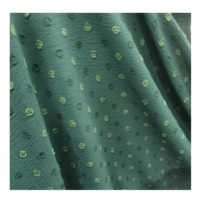 CEY Offre Spéciale Cut Dot Tissu 160-170GSM Uragri Noir Tissé Spandex Tissu