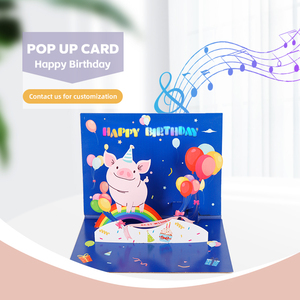 3D Pop up Tarjeta <span class=keywords><strong>de</strong></span> <span class=keywords><strong>Cumpleaños</strong></span> Musical Animal Tema Personalizado <span class=keywords><strong>de</strong></span> Lujo Hecho a Mano Blancanieves Papel Ecológico para Niños Adultos Sobre - Product Image 6