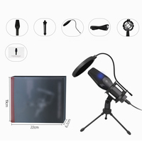 Maono-Kit de Microphone de jeu en métal, USB, à condensateur, de bureau, pour enregistrement, Vlog, podcast, vidéo