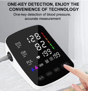 Chuyên Nghiệp Tự Động Kỹ Thuật Số Trên Cánh Tay Huyết Áp Monitor Lớn LED Hiển Thị Thiết Bị Y Tế BP Monitor - Product Image 3