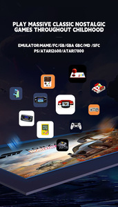 Consola de Juegos X2 Blue para el Hogar, Consola de Juegos Arcade para Dos Jugadores, 4K Inalámbrica HD para TV, Dispositivo de Juego Familiar - Product Image 3