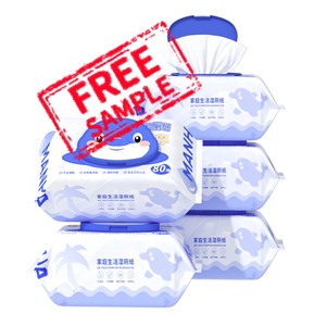 Vente en gros de papier hygiénique non tissé de marque pour la maison, grand paquet de 80 feuilles, modèle spécial d'essuyage des fesses - Product Image 1