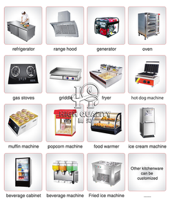 Camión de comida de café móvil carro de perritos calientes remolde de comida Airstream Camping con cocina completa - Product Image 5