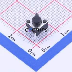 K2-1102DP-C3SW-04 Tactile Switch Through hole Component (THT)-4P,6x6mm Switch 1.8N Through Hole 6mm 6mm - Product Image 1