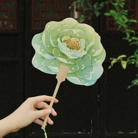 Éventail en papier pivoine pour danse chinoise, photographie, Uchiwa, cadeaux de mariage