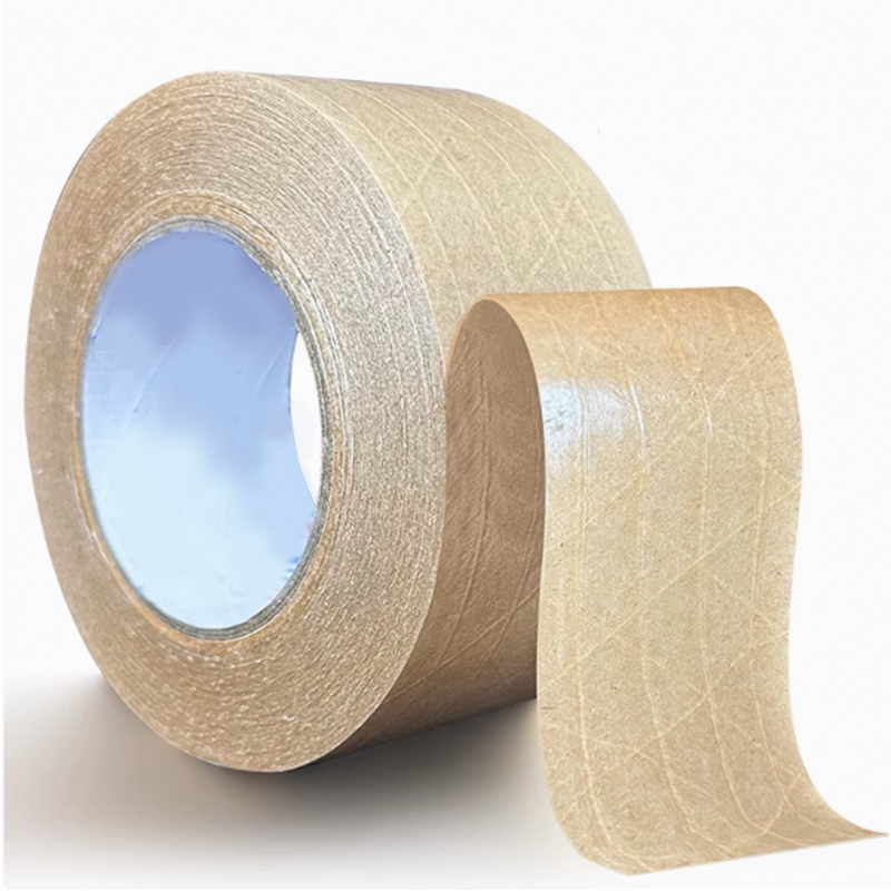 Photo Framed Packing Manufacturers Eco Friendly Degradable Water Activated Hot Melt Self Waterproof Kraft Paper Packing Tape