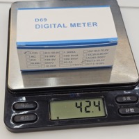 Voltmètre numérique DC7.5-30V DC D69-30, affichage numérique, tête de compteur numérique, écran LCD, deux lignes