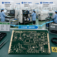 Fabricant OEM de PCBA avec excellent service, échantillons personnalisés, service d'assemblage de PCB et PCBA en gros, carte mère électronique en matériau Rogers ENIG
