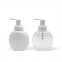 Bouteille transparente en PET de 300 ml avec impression sérigraphique, flacon pompe pour mousse, désinfectant pour les mains, nettoyant visage, pompe à mousse liquide