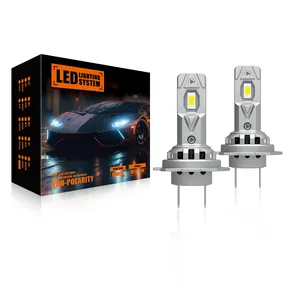 El más nuevo suministro de fábrica H7 Car Led Headlight kit 80W Canbus 10000LM Tamaño mini H18 H1 H3 H4 H11 9005 9006 Auto LED Bombillas DC 12V