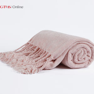 Couverture <span class=keywords><strong>tricot</strong></span>ée Super douce, <span class=keywords><strong>plaid</strong></span> 100% en Polyester avec Logo personnalisé, à épais rapide, nouvelle collection - Product Image 4