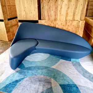 Sofá Zaha Moon de Diseño Nórdico, Sofá de un Solo Asiento, Diseño Moderno y de Lujo, en Forma de Arco para Sala de Estar o Villa - Product Image 1