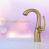 Grifo de Lavabo Austler, Grifo de Cocina Moderno con Acabado Cromado, Construcción de Latón, Grifo Mezclador Ahorrador de Agua con Núcleo de Válvula de Cerámica