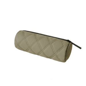 Quilted <b>Makeup</b> Bag Pink Portable Cosmetic Storage <b>Case</b> for Skincare and Lipstick Travel Use - Product Image 5