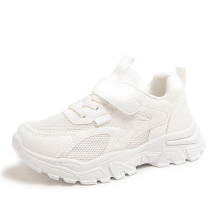 รองเท้าวิ่งเด็กผู้หญิง ฤดูใบไม้ผลิ/ฤดูร้อน ฤดูใบไม้ร่วง พื้นนุ่ม ระบายอากาศได้ดี ผ้าตาข่าย หนัง ผูกเชือก พื้นรองเท้า <span class=keywords><strong>EVA</strong></span> สีชมพู - Product Image 3