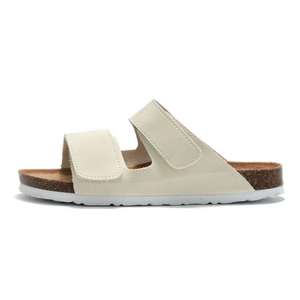 Sandalias de Corcho para Hombre, Modernas y Cómodas para Verano, con Doble Correa de Cuero PU, Casuales para la Playa - Product Image 5