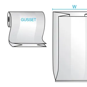 Tempat tidur Sofa rumah tangga untuk bergerak ukuran ganda tempat tidur plastik daur ulang LDPE kasur tas pada Film Gusset